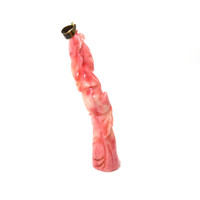 65.56 Ct. Pink Coral Antique Style Pendant, 14K Yellow Gold Image