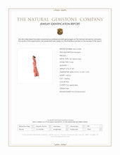 41.48 Ct. Pink Coral Antique Style Pendant, 14K Yellow Gold Scan Report