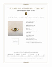 1.92 Ct. Alexandrite Natural Diamond Three Stone Ring, 14K Yellow Gold Scan Report