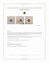 4.92 Ct. Alexandrite and Natural Diamond Pave Ring, 18K Yellow Gold Appraisal