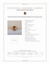 4.92 Ct. Alexandrite Natural Diamond Pave Ring, 18K Yellow Gold Scan Report