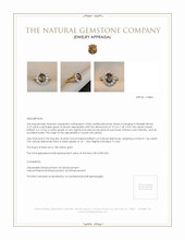 3.19 Ct. Alexandrite Natural Diamond Antique Style Ring, 18K Yellow Gold Appraisal