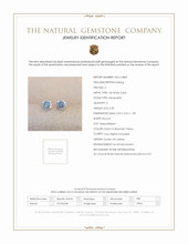 0.30 Ct.Tw. Alexandrite Natural Diamond Studs Earrings, 14K White Gold Scan Report