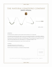 0.90 Ct. Alexandrite Natural Diamond Halo Necklace, 14K White Gold Appraisal