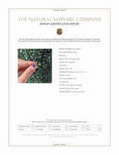 1.28 Ct. Blue Sapphire Solitaire Ring, 14K Rose Gold Scan Report