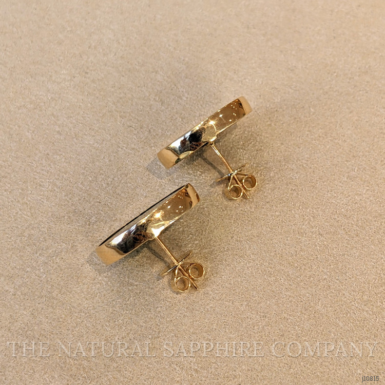 23.10 Ct.Tw. Malachite Studs Earrings, 18K Yellow Gold