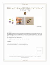 6.34 Ct.Tw. Amethyst Bezel Earrings, 18K Yellow Gold Appraisal