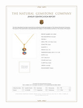 1.36 Ct. Opal Bezel Pendant, 14K Yellow Gold Scan Report