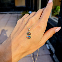 1.36 Ct. Opal Bezel Pendant, 14K Yellow Gold Life Style