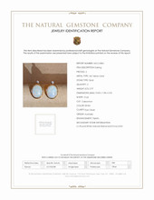 2.97 Ct.Tw. Opal Natural Diamond Bezel Earrings, 14K Yellow Gold Scan Report