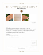 3.28 Ct.Tw. Moonstone Bezel Bracelet, 18K Yellow Gold Appraisal