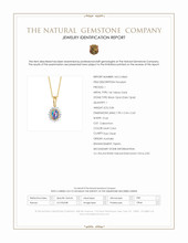 0.86 Ct. Multi Color Black Opal (Dark Opal) and Natural Diamond Halo Pendant, 14K Yellow Gold Scan Report