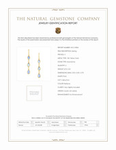 2.54 Ct.Tw. Moonstone Bezel Earrings, 18K Yellow Gold Scan Report