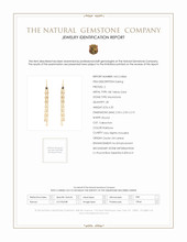 6.60 Ct.Tw. Moonstone Bezel Earrings, 18K Yellow Gold Scan Report