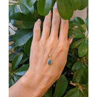 0.70 Ct. Opal Bezel Pendant, 14K Yellow Gold Life Style