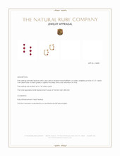 1.01 Ct.Tw.Total Carat Weight Ruby Hoops Earrings, 14K Yellow Gold Appraisal