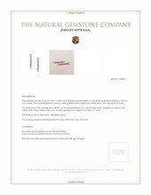 0.51 Ct.Tw. Rhodolite Garnet Natural Diamond Studs Earrings, 14K Yellow Gold Appraisal