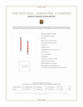 0.51 Ct.Tw. Rhodolite Garnet Natural Diamond Studs Earrings, 14K Yellow Gold Scan Report