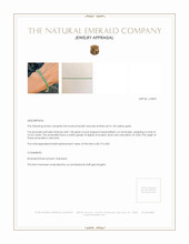 10.43 Ct.Tw. Emerald Tennis/Line Bracelet, 14K Yellow Gold Appraisal