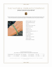 10.43 Ct.Tw.Total Carat Weight Emerald Tennis/Line Bracelet, 14K Yellow Gold Scan Report