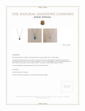 0.32 Ct. Opal Bezel Pendant, 14K White Gold Appraisal