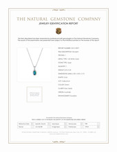 0.32 Ct. Opal Bezel Pendant, 14K White Gold Scan Report