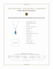0.44 Ct. Opal Bezel Pendant, 14K White Gold Scan Report