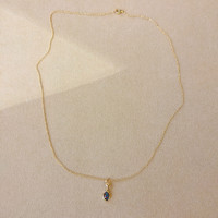 0.37 Ct. Opal Bezel Pendant, 14K Yellow Gold Image