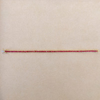 5.88 Ct.Tw. Ruby Tennis/Line Bracelet, 14K Yellow Gold Image