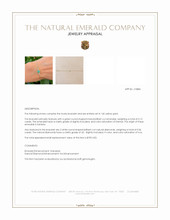 0.15 Ct.Tw.Total Carat Weight Emerald and Natural Diamond Bezel Bracelet, 14K Yellow Gold Appraisal