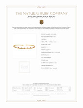 0.18 Ct.Tw. Ruby Bangle Bracelet, 14K Yellow Gold Scan Report