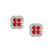 0.30 Ct.Tw. Ruby 14K Yellow Gold earring