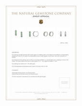 0.78 Ct.Tw. Alexandrite Natural Diamond Pave Earrings, 14K White Gold Appraisal