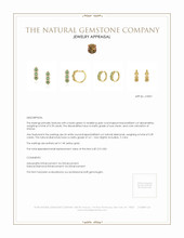 0.78 Ct.Tw. Alexandrite Natural Diamond Pave Earrings, 14K Yellow Gold Appraisal