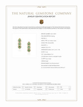 0.78 Ct.Tw.Total Carat Weight Alexandrite and Natural Diamond Pave Earrings, 14K Yellow Gold Scan Report