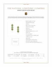 0.78 Ct.Tw. Alexandrite Natural Diamond Pave Earrings, 14K Yellow Gold Scan Report
