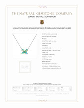 0.32 Ct. Opal Accent Stones Pendant, 14K White Gold Scan Report