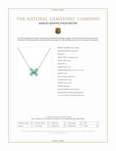 3.64 Ct.Tw.Total Carat Weight Multi Color Opal and Emerald Accent Stones Pendant, 14K White Gold Scan Report
