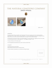 9.92 Ct. Opal Natural Diamond Antique Style Ring, 18K Yellow Gold Appraisal