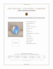 9.92 Ct. Opal Natural Diamond Antique Style Ring, 18K Yellow Gold Scan Report