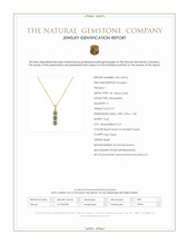 0.51 Ct. Alexandrite and Natural Diamond Pave Pendant, 14K Yellow Gold Scan Report