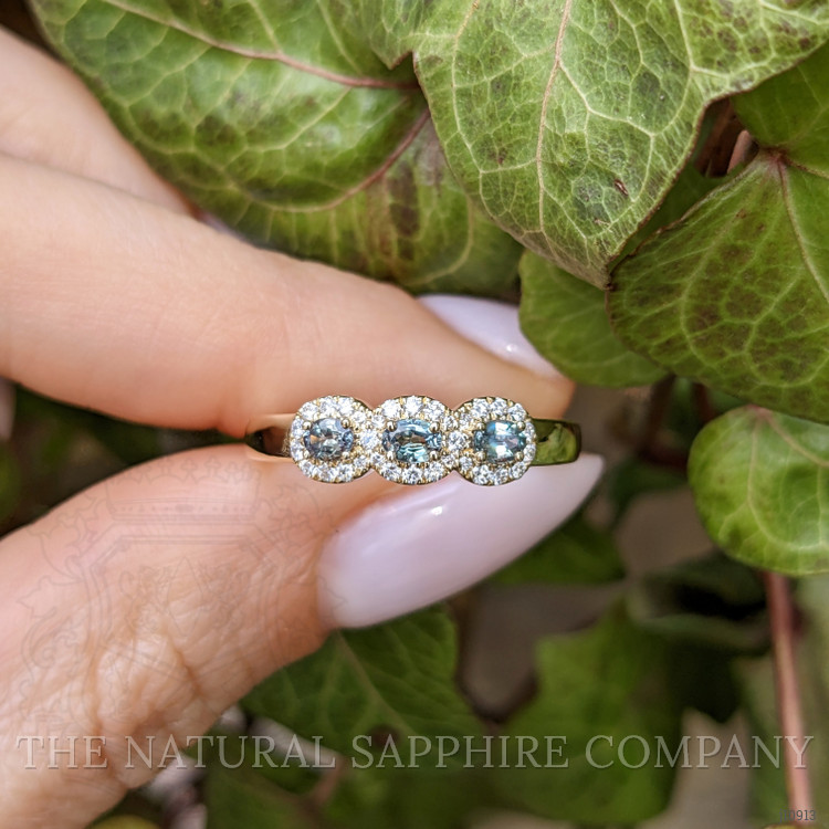 0.33 Ct. Alexandrite Natural Diamond Pave Ring, 14K Yellow Gold