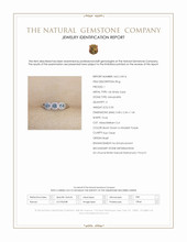 0.33 Ct. Alexandrite and Natural Diamond Pave Ring, 14K White Gold Scan Report