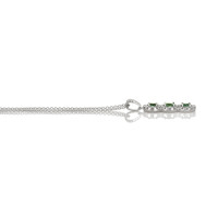 0.50 Ct. Alexandrite Natural Diamond Pave Pendant, 14K White Gold Image