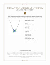 3.24 Ct.Tw.Total Carat Weight Multi Color Opal and Blue Sapphire Multi Stone Necklace, 14K White Gold Scan Report
