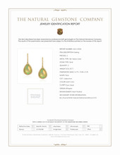 23.71 Ct.Tw. Opal Natural Diamond Pave Earrings, 18K Yellow Gold Scan Report