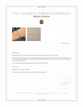 2.36 Ct.Tw. Emerald Tennis/Line Bracelet, 14K Yellow Gold Appraisal