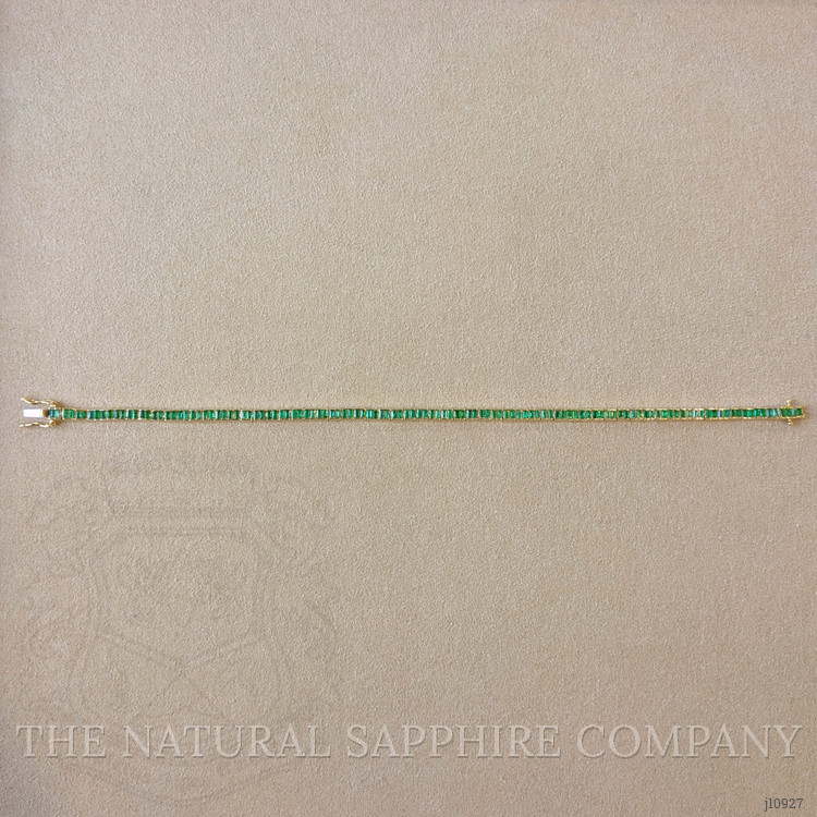 2.36 Ct.Tw. Emerald Tennis/Line Bracelet, 14K Yellow Gold