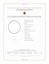 28.12 Ct. Sapphire Multi Stone Necklace, 14K White Gold Scan Report