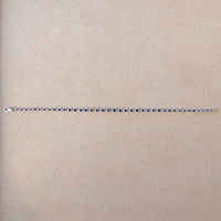 1.89 Ct.Tw. Blue Sapphire Tennis/Line Bracelet, 14K White Gold Image